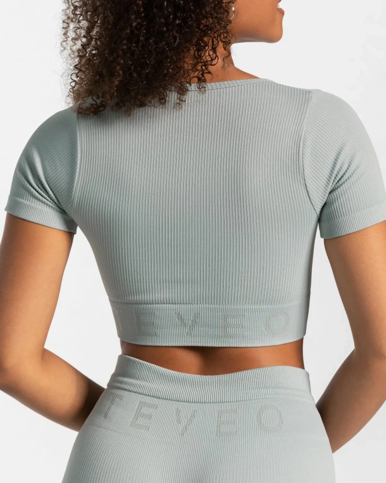 TEVEO Ribbed Crop Top " ">Frau Tops