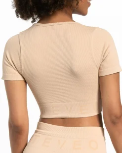 TEVEO Ribbed Crop Top 