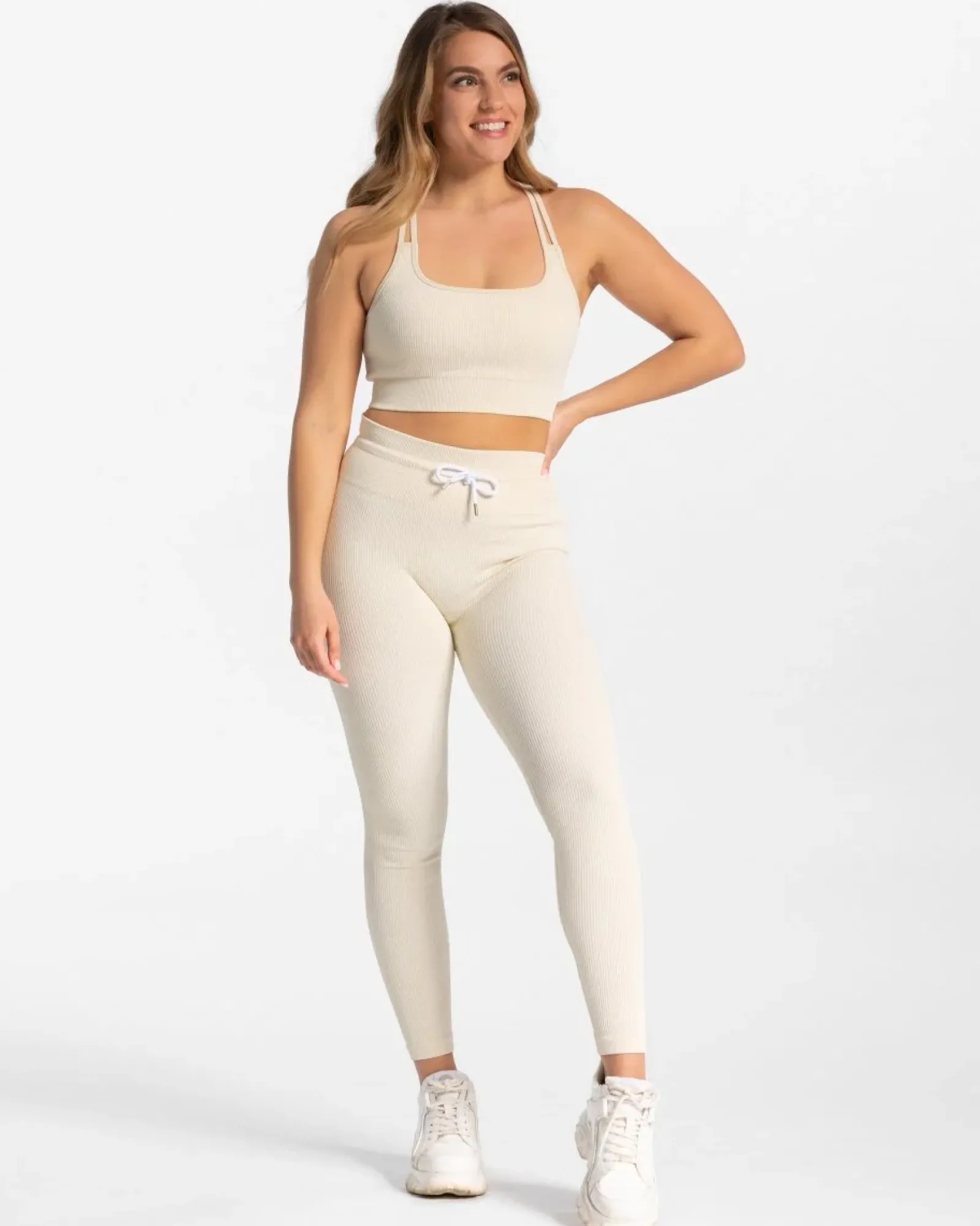 TEVEO Ribbed Leggings " ">Frau Leggings & Hosen