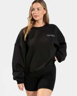 TEVEO Signature Oversized Sweater " ">Frau Hoodies & Jacken