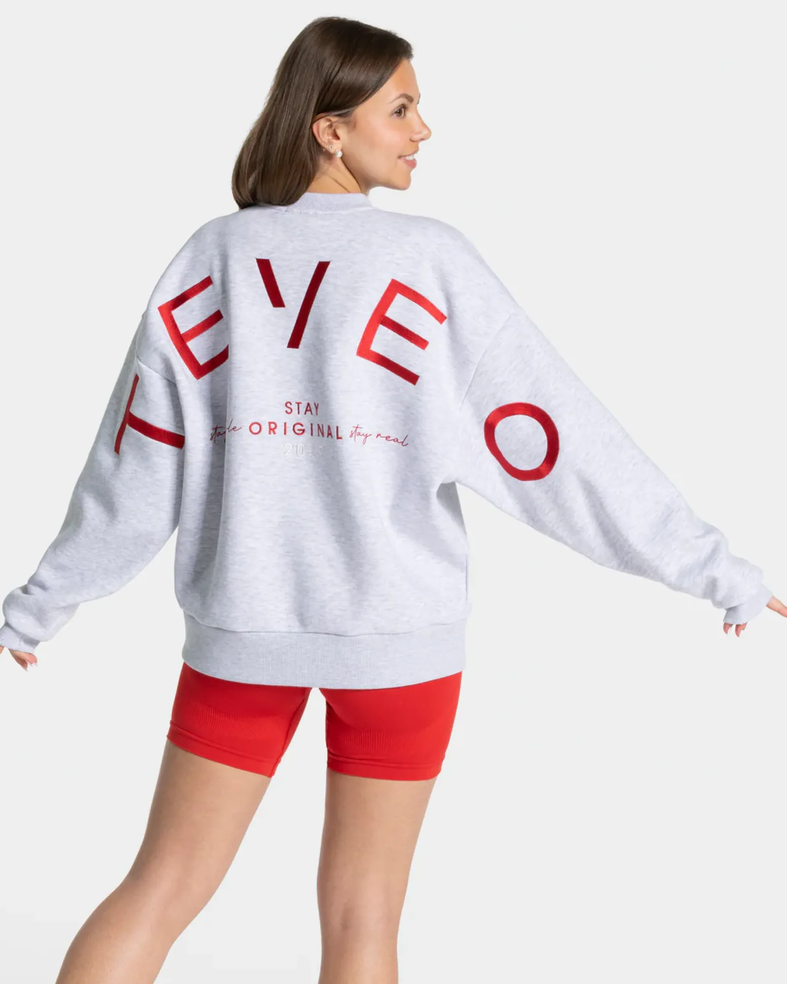 TEVEO Signature Oversized Sweater " ">Frau Hoodies & Jacken