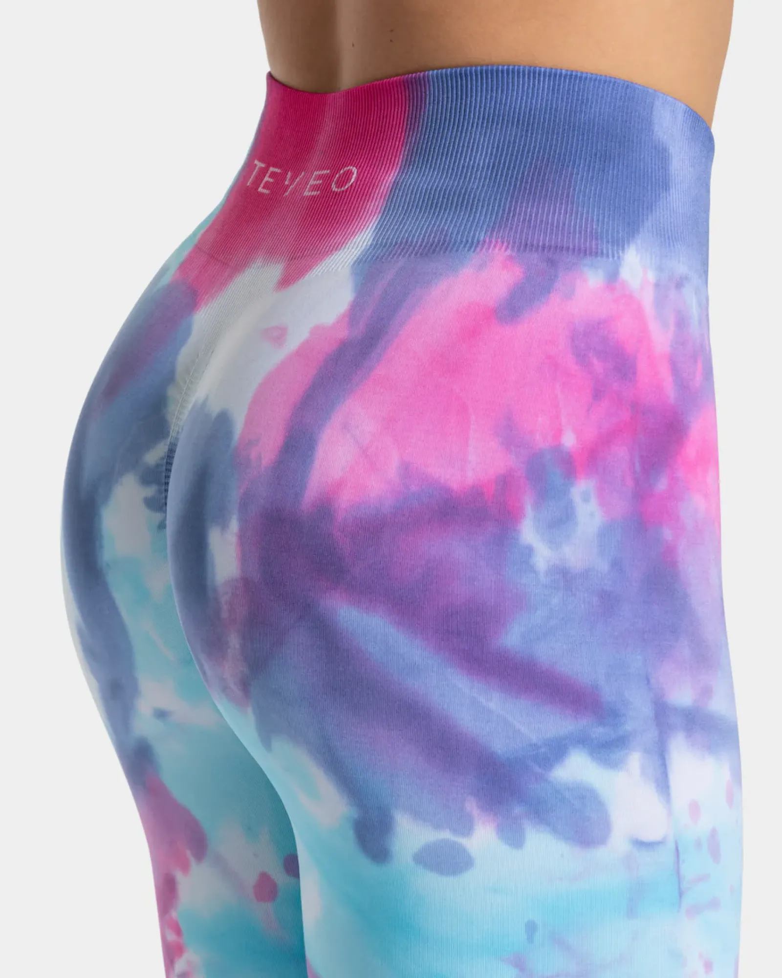 TEVEO Tie Dye Scrunch Leggings " ">Frau Leggings & Hosen