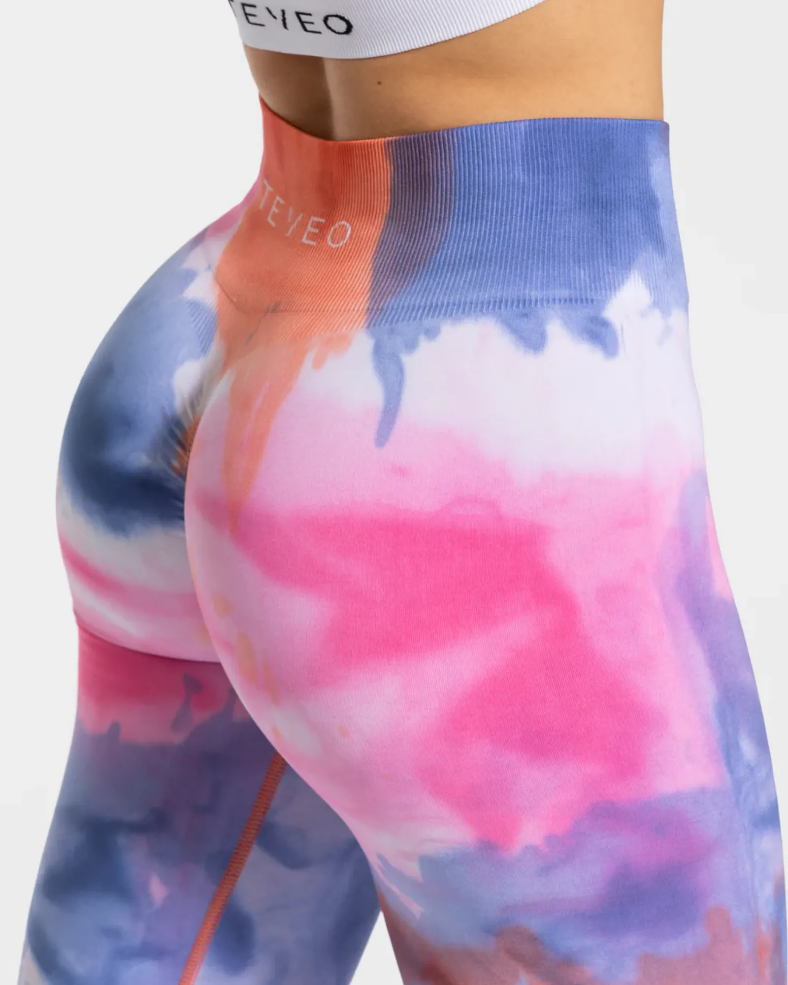 TEVEO Tie Dye Scrunch Leggings " ">Frau Leggings & Hosen